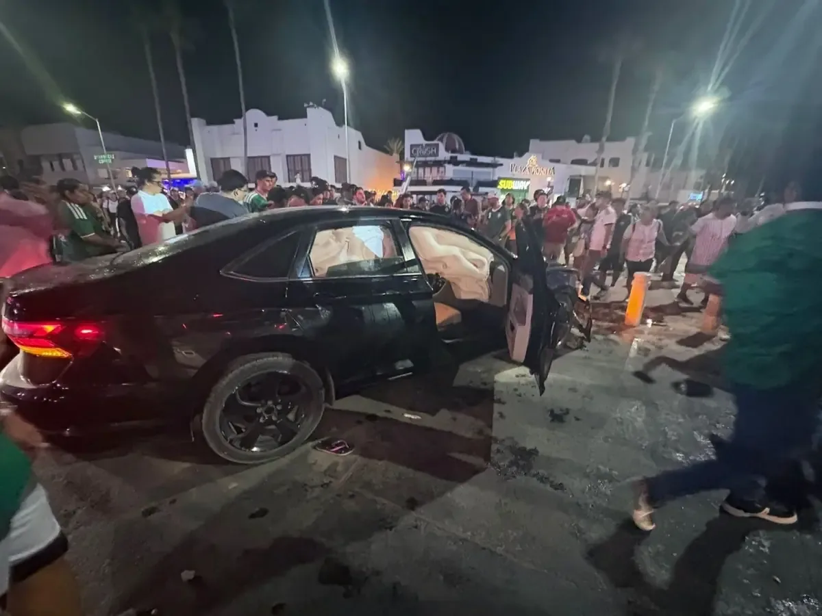Un acto imprudente durante la celebración mundialista dejó varios heridos en un evento festivo en Baja California Sur.