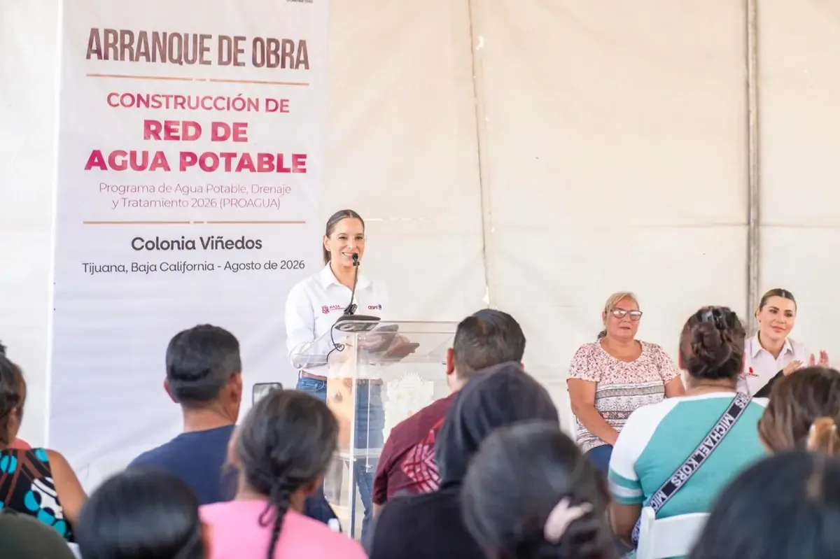 Se realizan obras en tres colonias para ampliar el acceso al agua potable en Baja California.