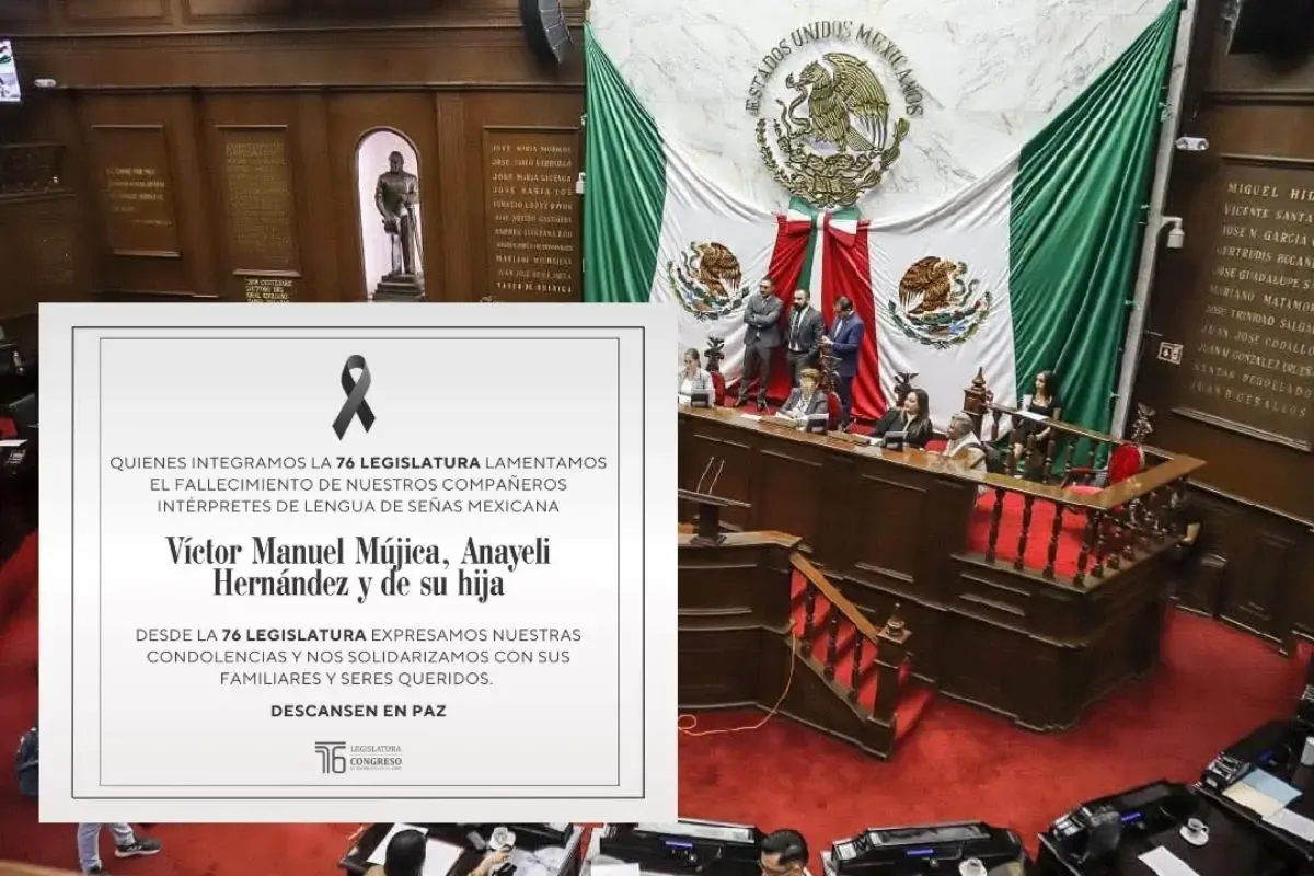 Congreso de Michoacán exige respuestas tras el asesinato de intérpretes de LSM.