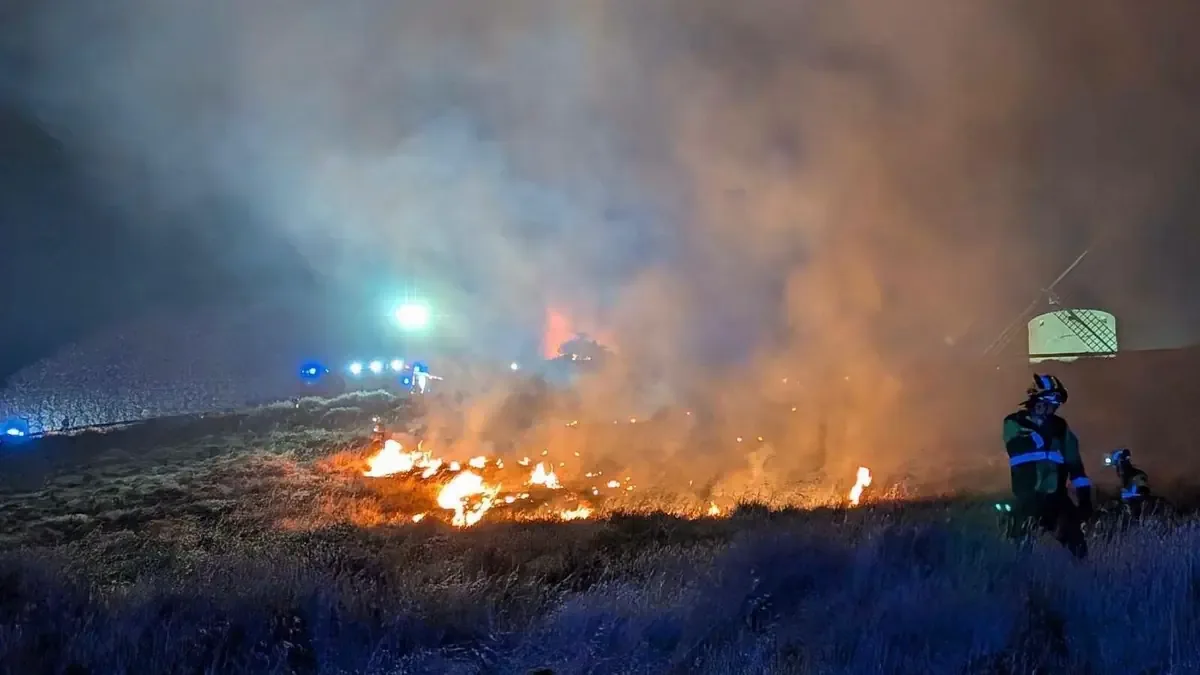La celebración de fuegos artificiales provocó un incendio que generó preocupaciones en la comunidad de Consuegra.