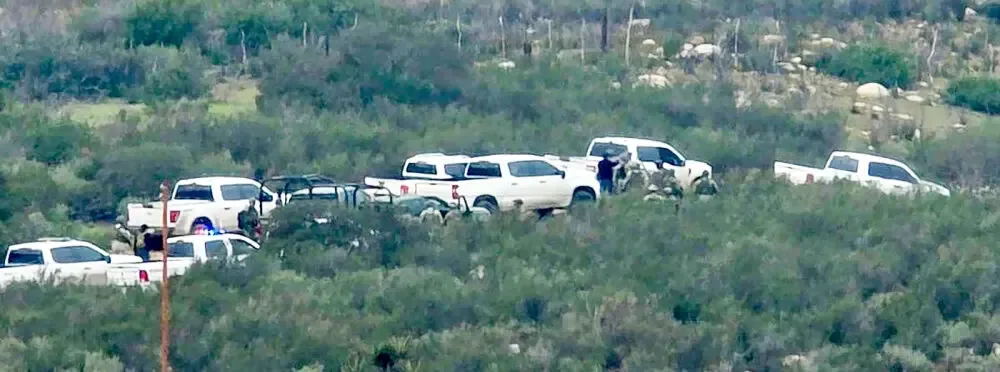 Convoyes armados observados en Tecate, generando alarma en la comunidad.
