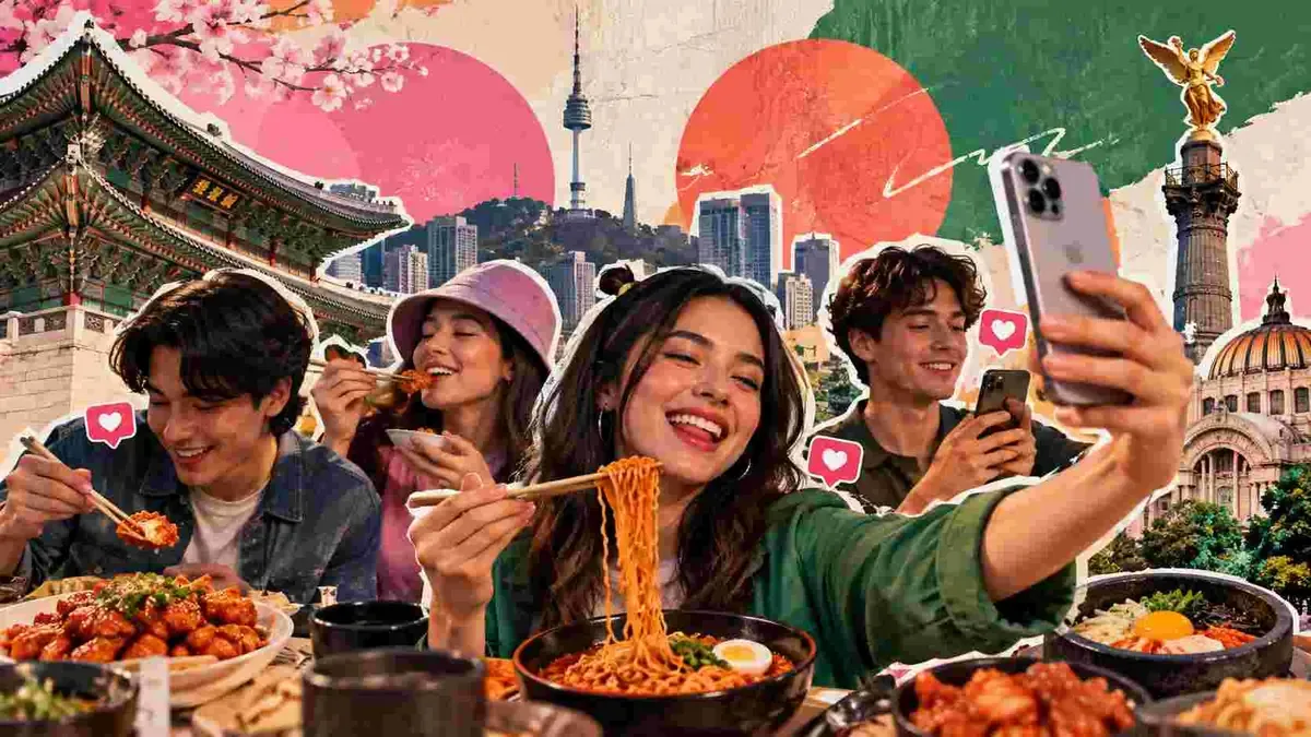 La iniciativa promocionó la gastronomía surcoreana con el contenido de usuarios en redes sociales.