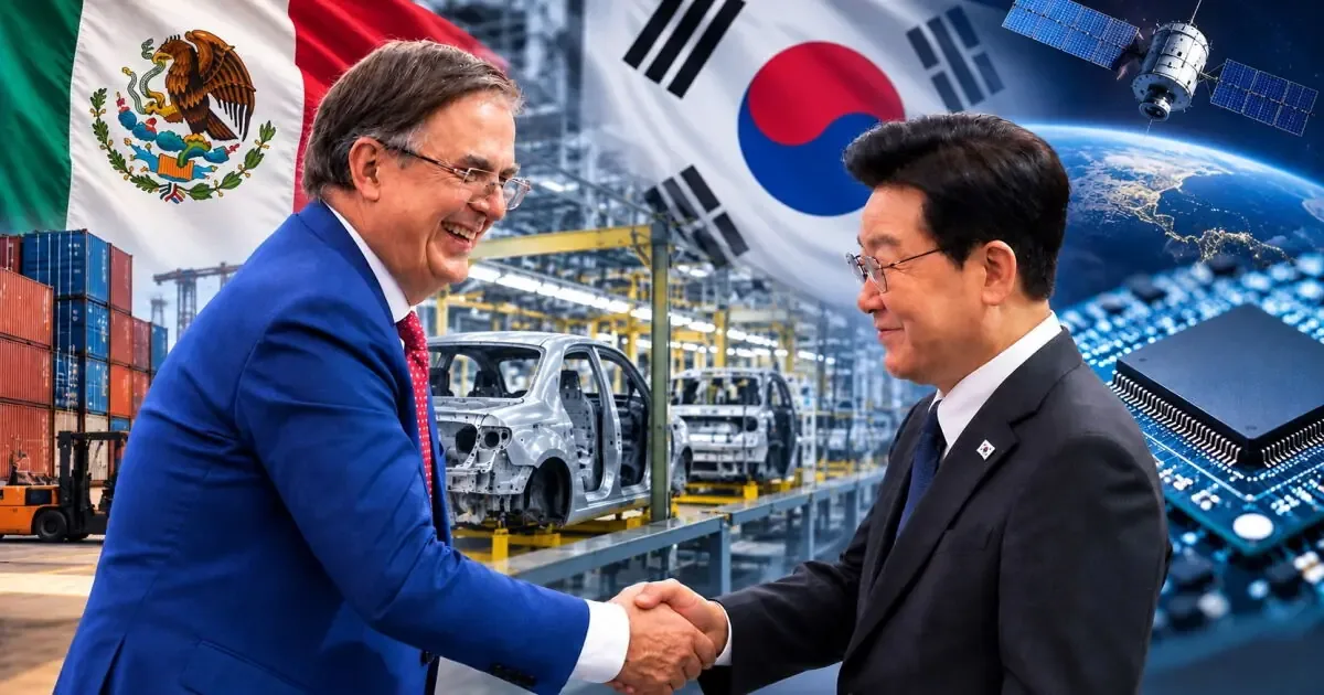 México y Corea del Sur se enfocan en la inteligencia artificial y el sector aeroespacial para impulsar su relación comercial.