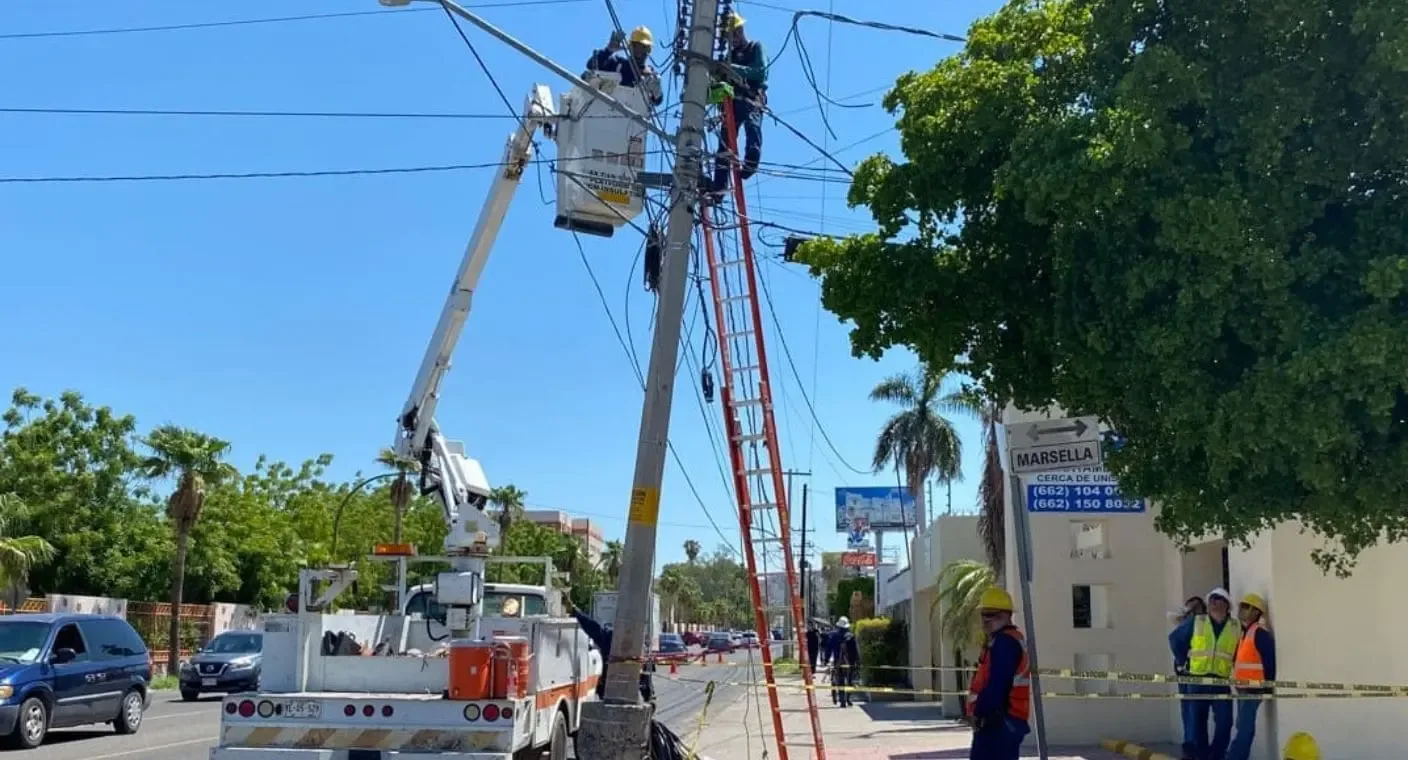 Corte de luz programado en el fraccionamiento Real del Llano, Hermosillo.