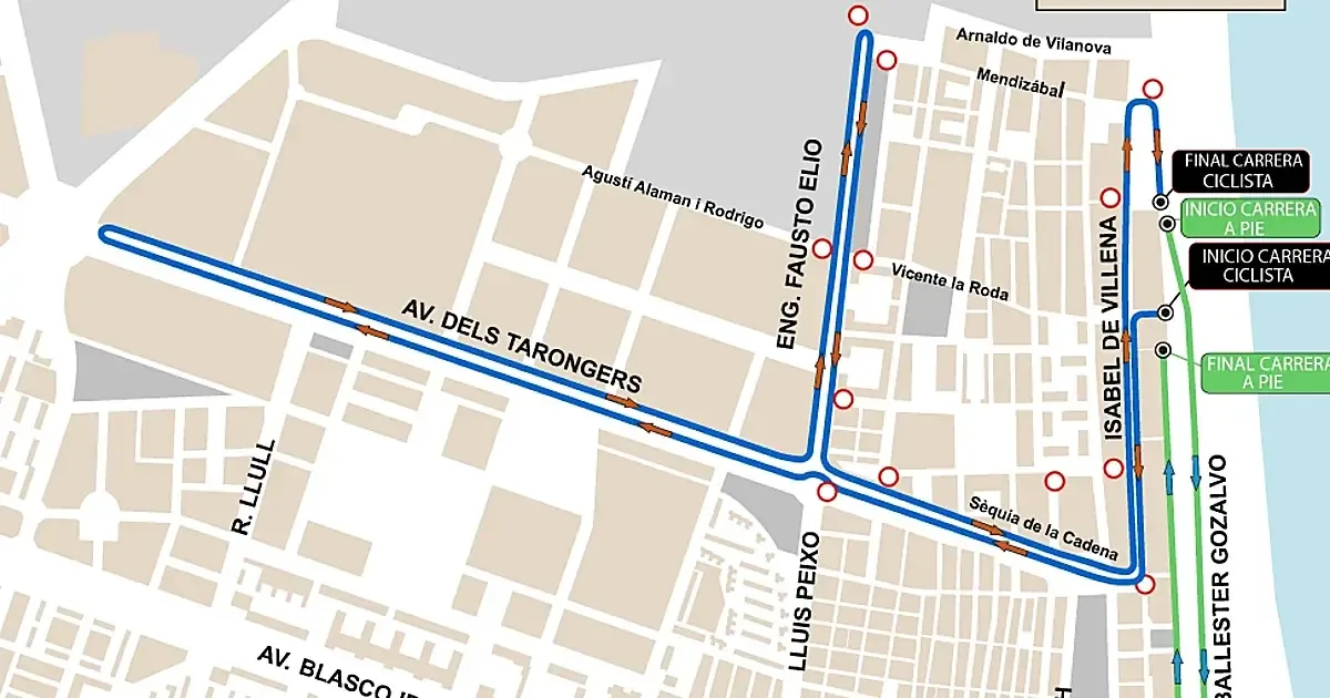El triatlón de Valencia afecta el tránsito y el transporte público este fin de semana.
