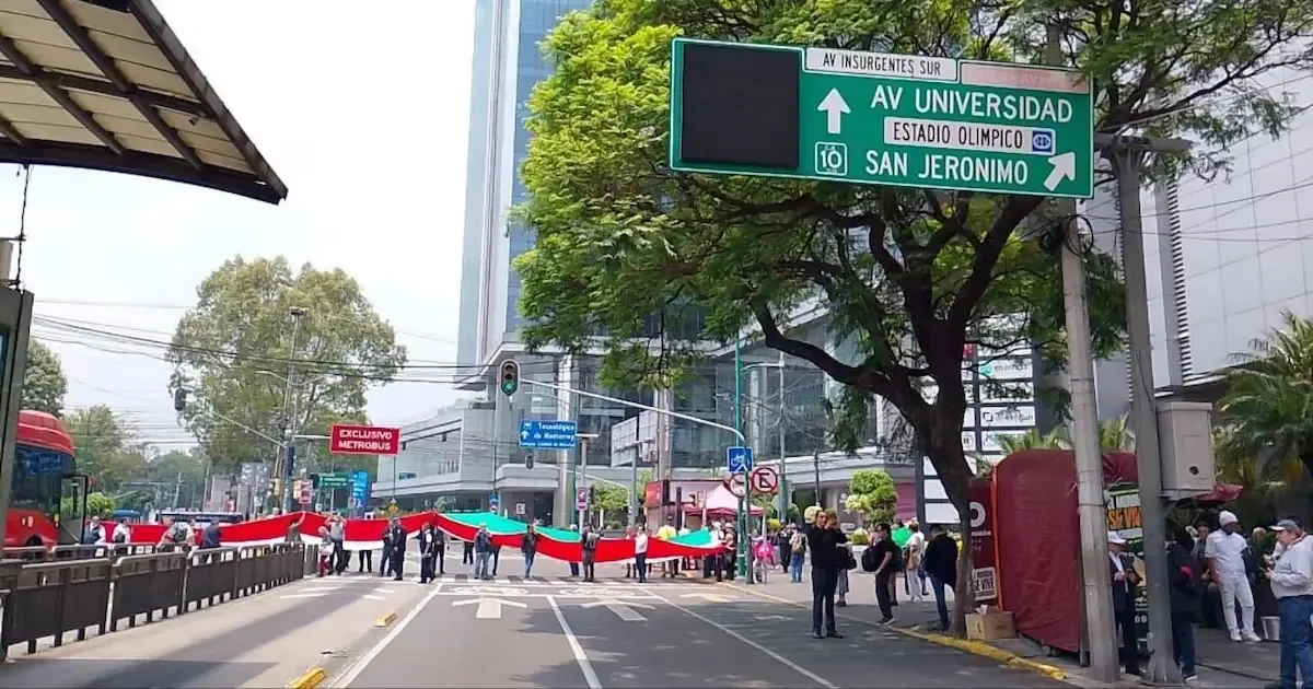 Manifestaciones programadas afectarán el tránsito en varias alcaldías de la Ciudad de México.