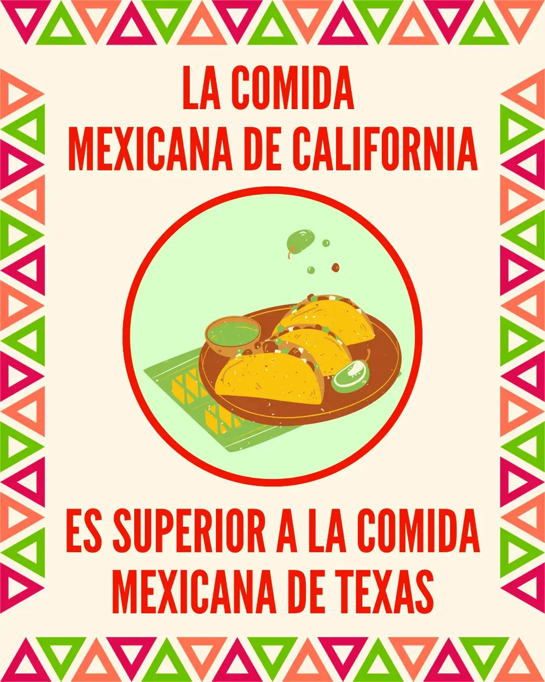 Críticas y alabanzas marcan la conversación sobre la autenticidad culinaria entre California y Texas.