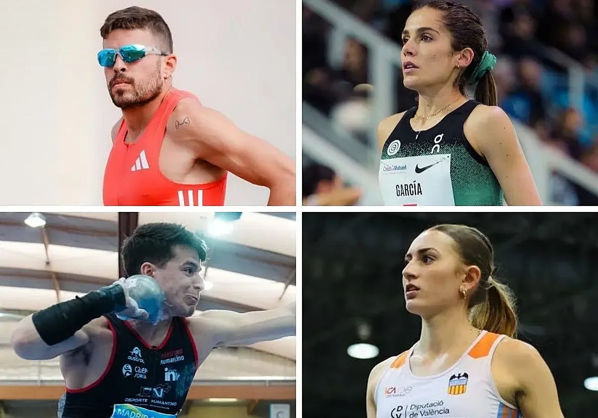 Cuatro atletas palentinos buscan medallas en Valencia este fin de semana.