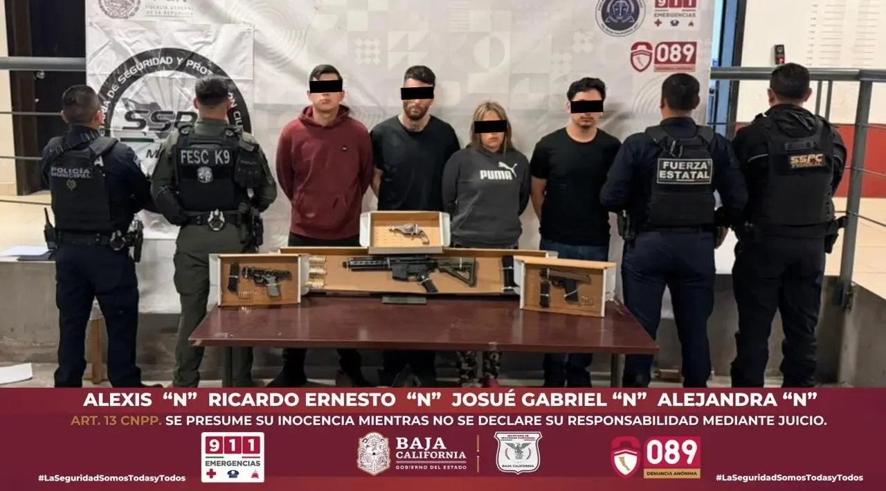 Cuatro detenidos tras operativo por posible atentado en Tijuana.