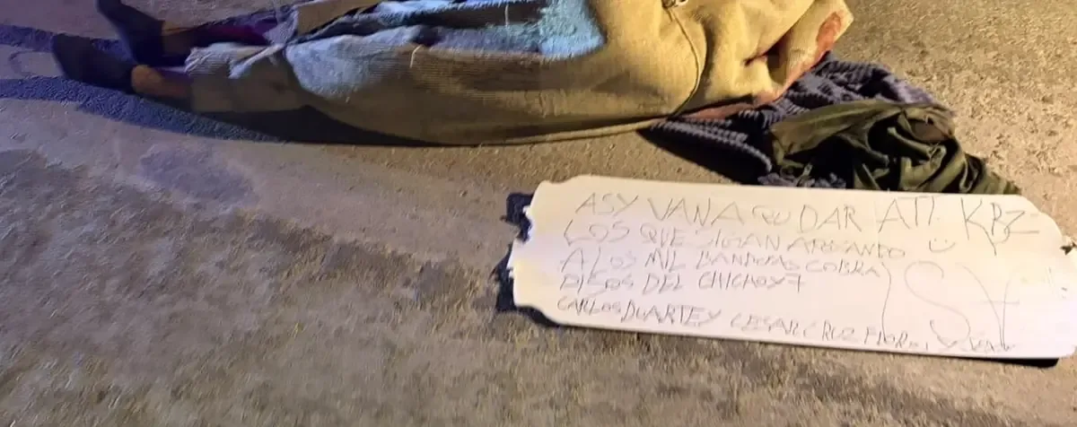 Un narcomensaje fue dejado junto a uno de los cuerpos en Tecate, que suma 139 homicidios en lo que va del año.