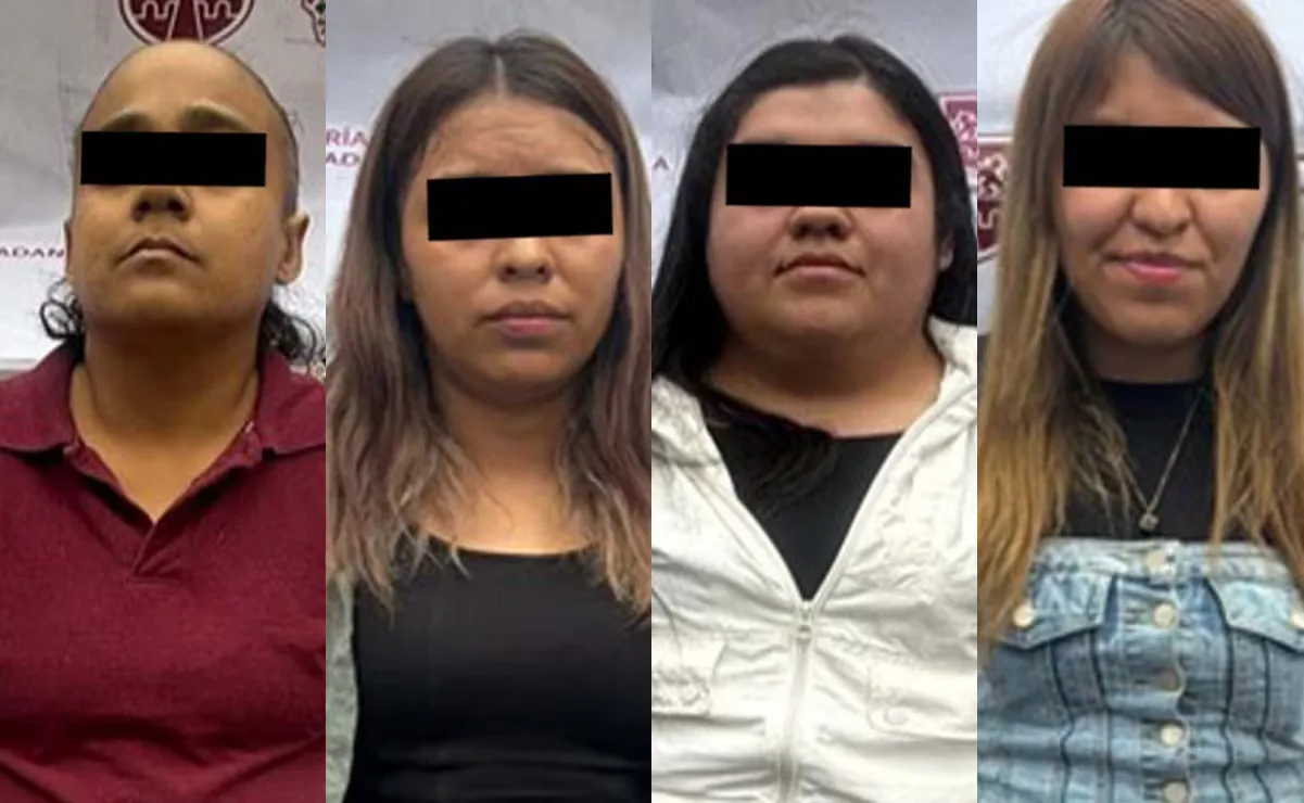 Cuatro mujeres detenidas por robos a adultos mayores en CDMX.