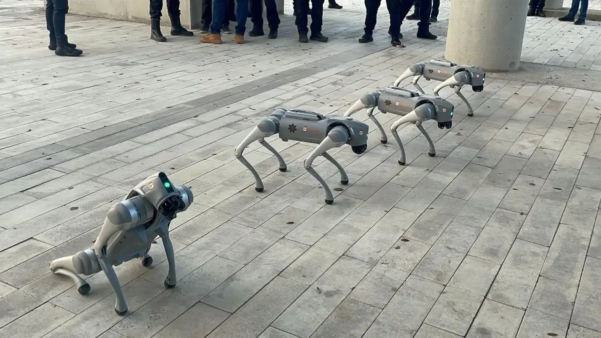 Cuatro robots ayudarán a vigilar el estadio durante la Copa del Mundo 2026.