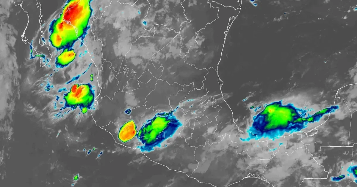 El clima en México hoy presenta intensas lluvias y altas temperaturas en distintas regiones del país.