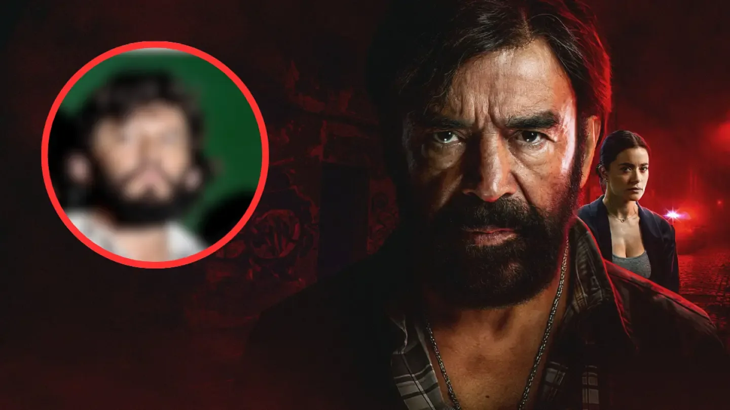 Damián Alcázar en su papel de 'el Mochaorejas' en la nueva serie de ViX.