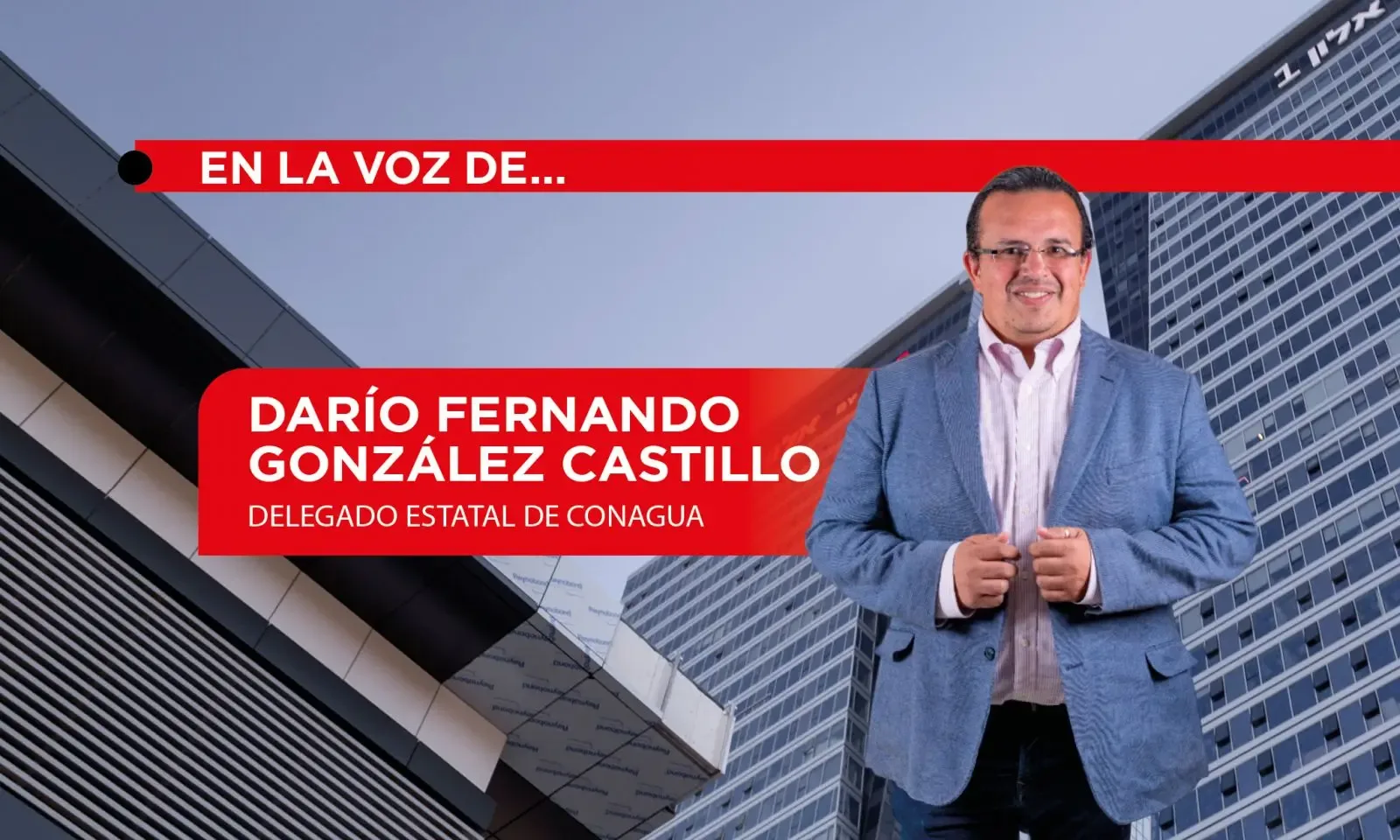 Dario Fernando González Castillo, delegado de Conagua, durante la presentación de nuevos programas.