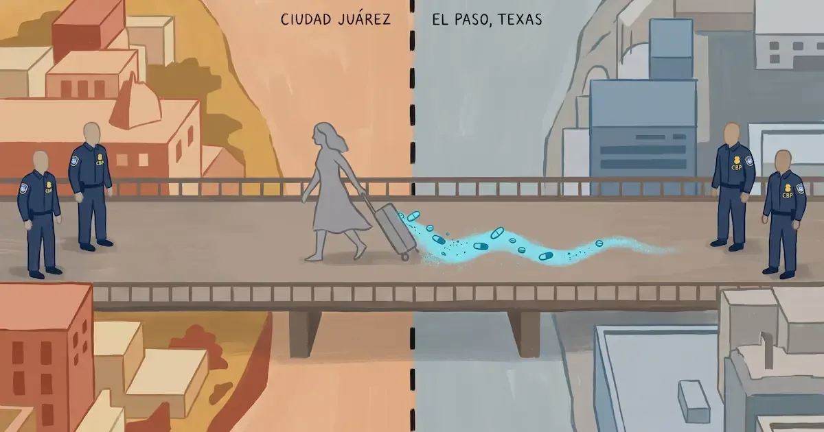 La incautación subraya la creciente preocupación por el tráfico de drogas sintéticas en la frontera.