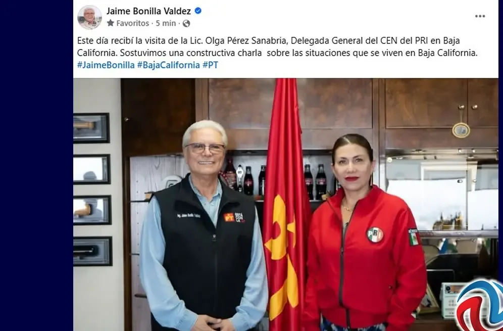 Olga Pérez Sanabria dialogó sobre la situación política de Baja California con el exgobernador.