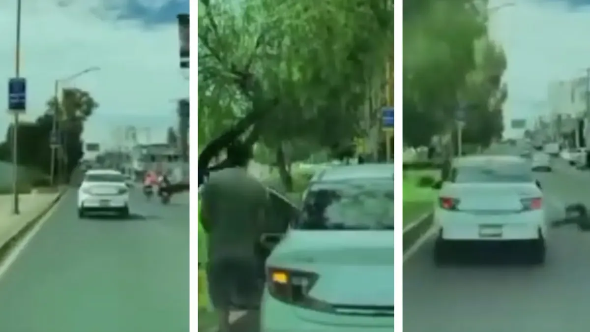 Un conductor fue víctima de un fraude en el que el estafador simuló un accidente.