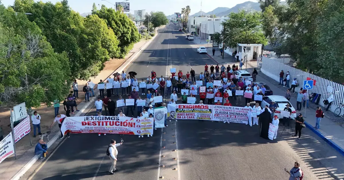 La falta de infraestructura en el hospital Fernando Ocaranza motiva protestas en Hermosillo.