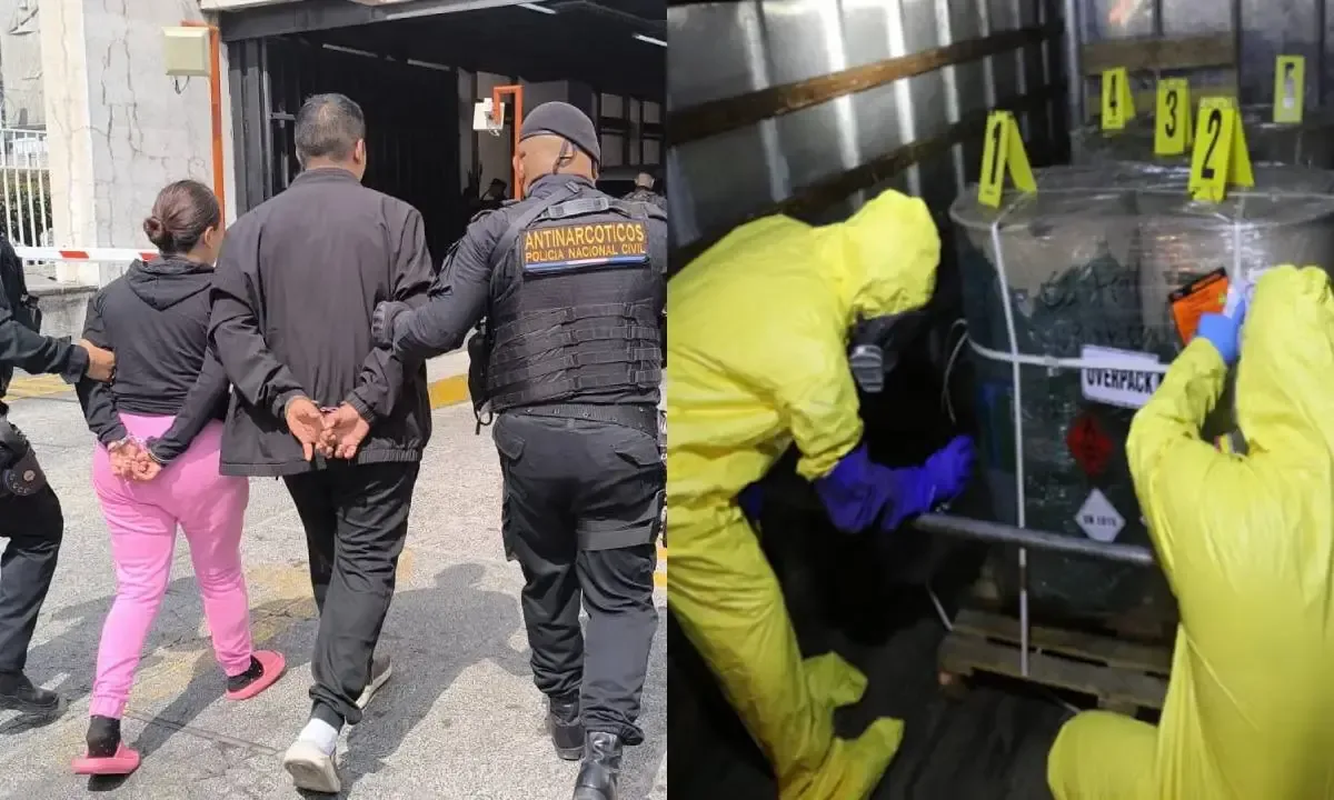 Autoridades guatemaltecas detuvieron a 17 personas vinculadas a la importación de precursores químicos para fentanilo.