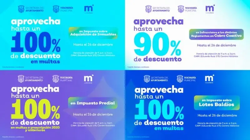 El Gobierno de Morelia ofrece facilidades y descuentos para adeudos municipales hasta diciembre de 2026.