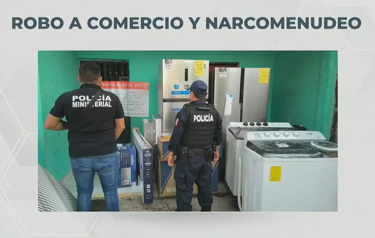 La operación reveló electrodomésticos robados y detenciones vinculadas a la mueblería afectada.