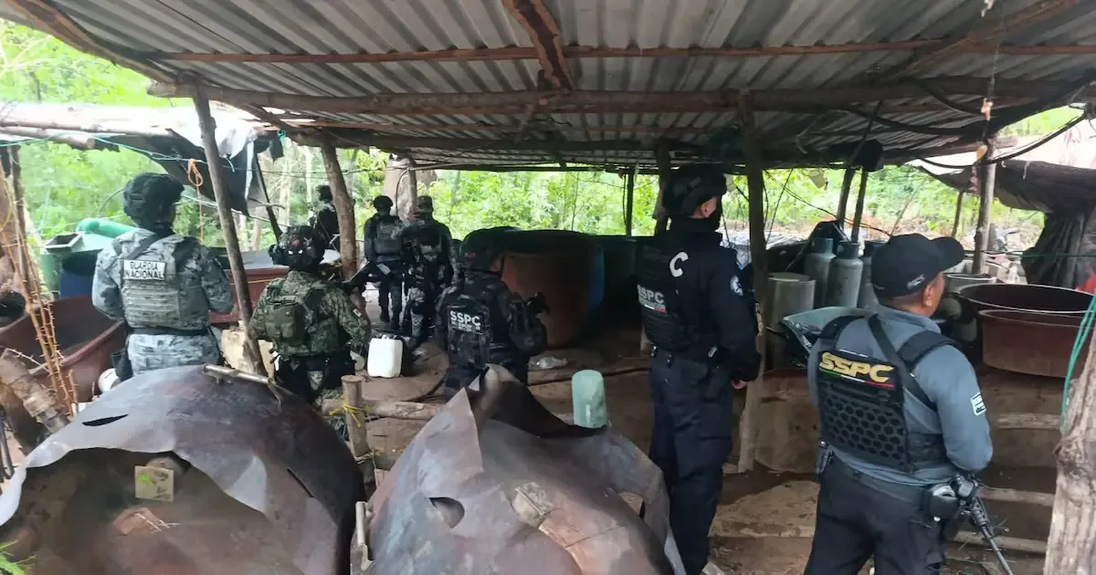 La Secretaría de Seguridad informa sobre el impacto de la operación en la producción de metanfetamina.