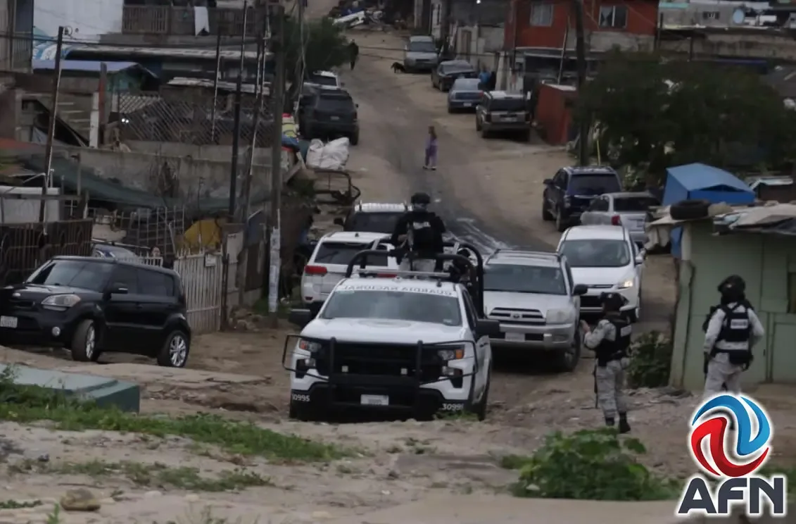 Despliegue de seguridad tras el ataque a la Policía Municipal en Tijuana.