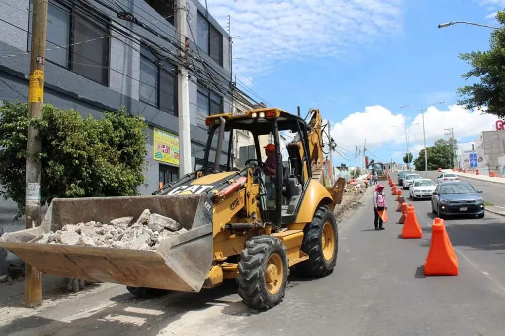 Detalles de las obras en el Dren Peñuelas en Querétaro.