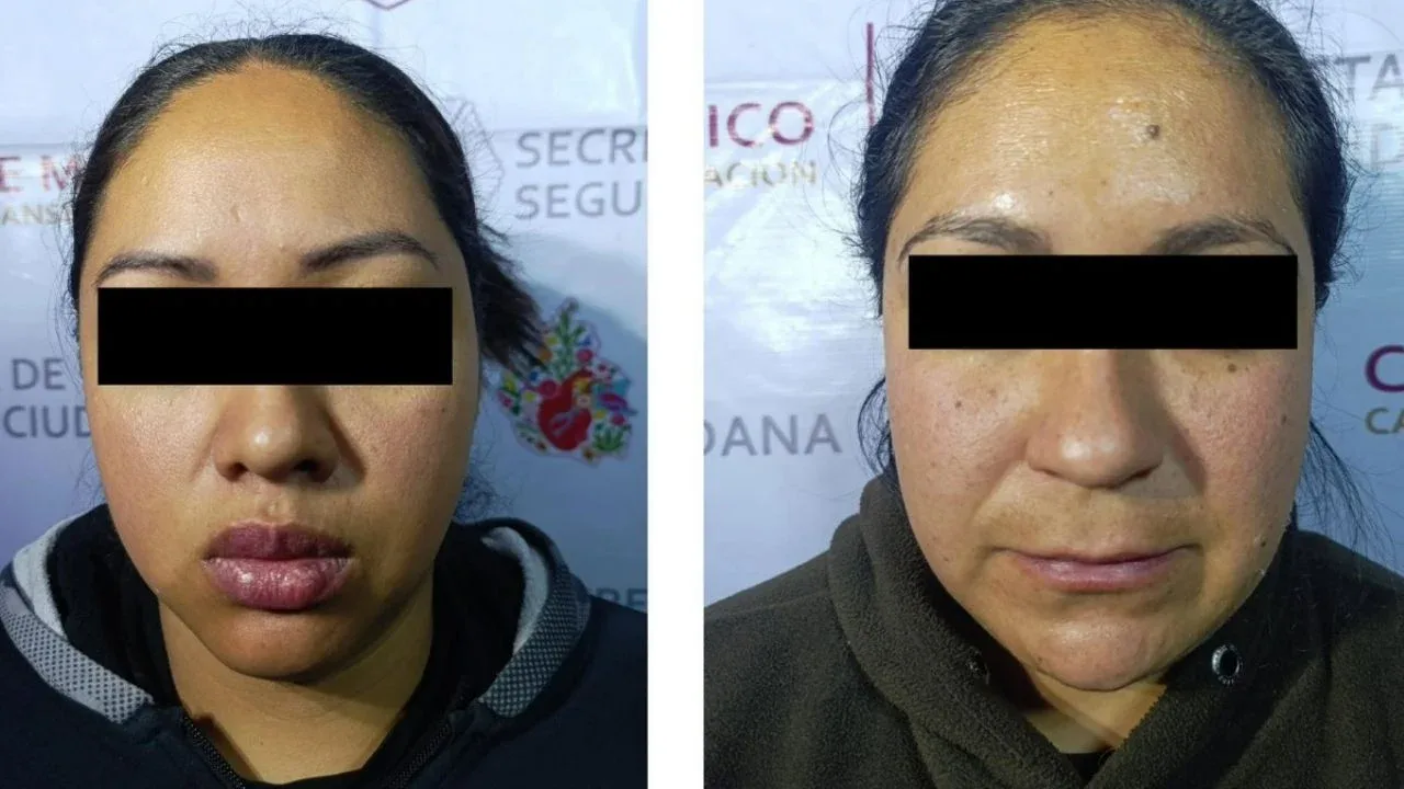 Detención de dos mujeres involucradas en actividades delictivas en Iztapalapa.