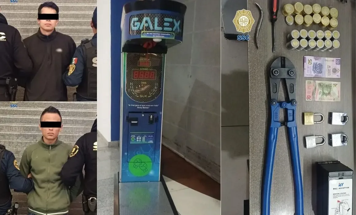 Detención de dos sospechosos por robo en un cine de Azcapotzalco.