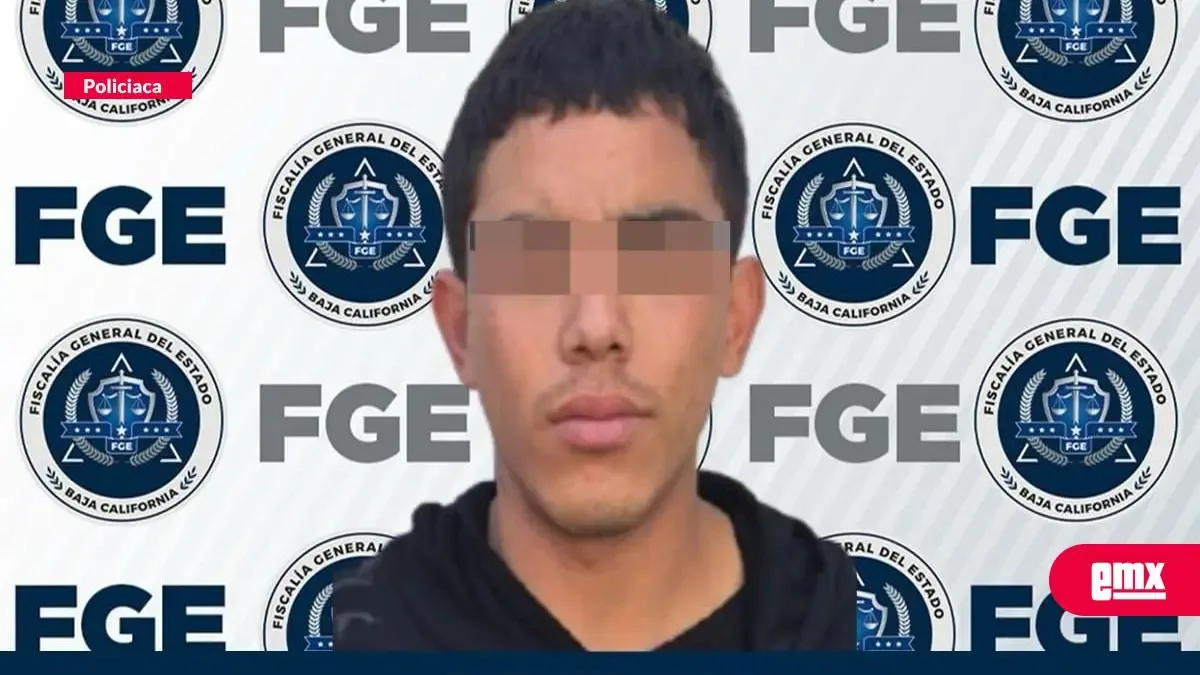 Detención de Edwin "N" por el robo a la agencia Mazda en Tijuana.