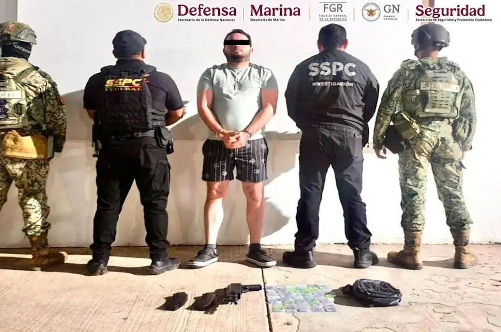 "Detención de 'El Compa Güero' por el atentado a diputados en Culiacán."