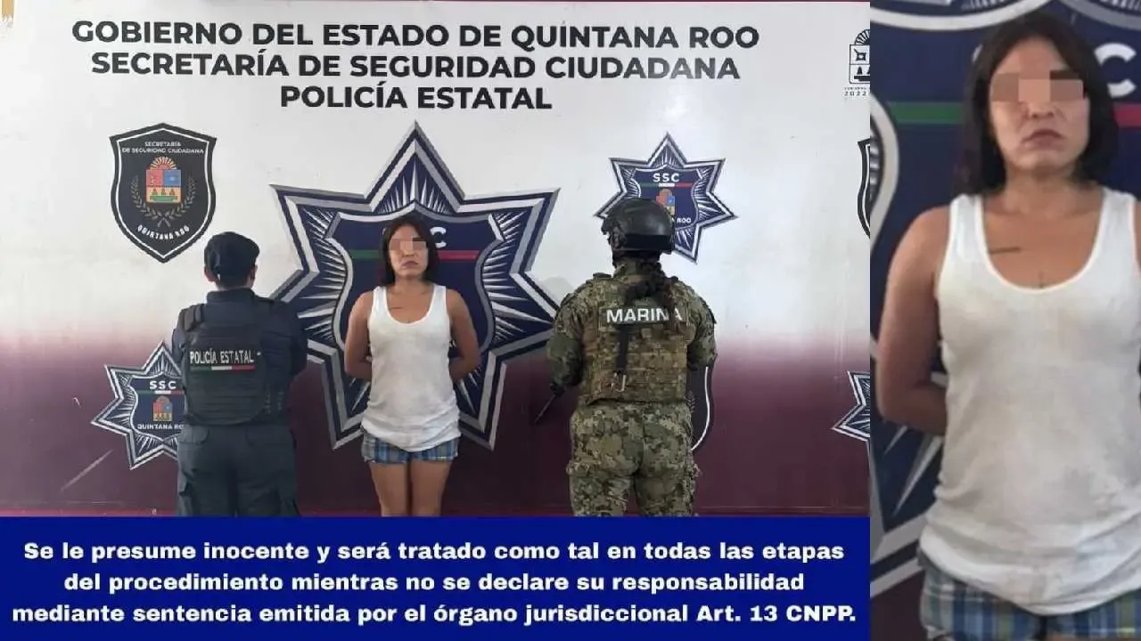 Detención de Hainery N tras agredir a un taxista en Cancún.