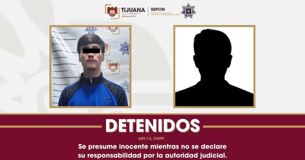 Detención de Kevin Alejandro y Brian Alexander por asalto violento en Tijuana.