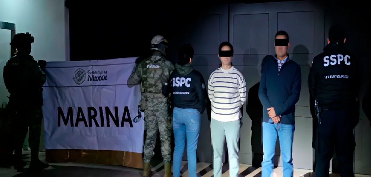 Detención de la familia Valdez durante operativo contra el huachicol en Aguascalientes.