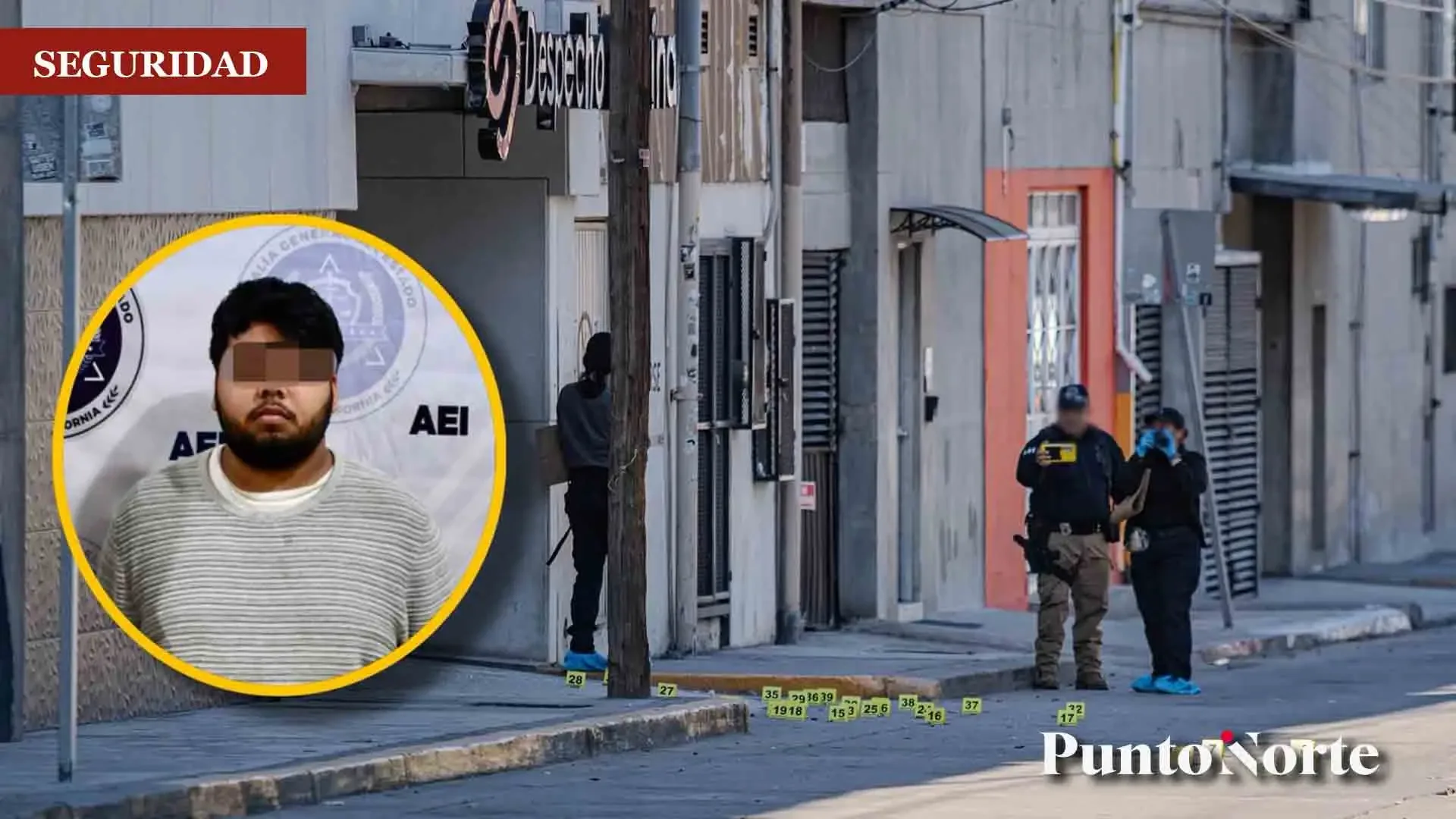 Detención de Mario Alberto por el ataque al bar Despacho Cantino en Tijuana.