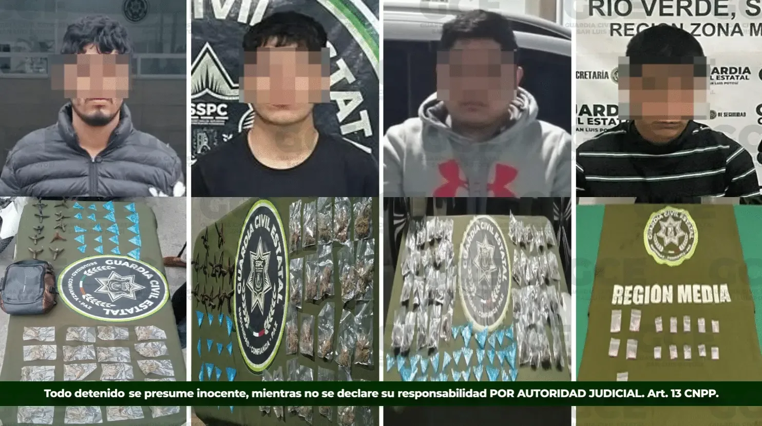 Detención de presuntos narcotraficantes en Ciudad Valles y Tamazunchale.