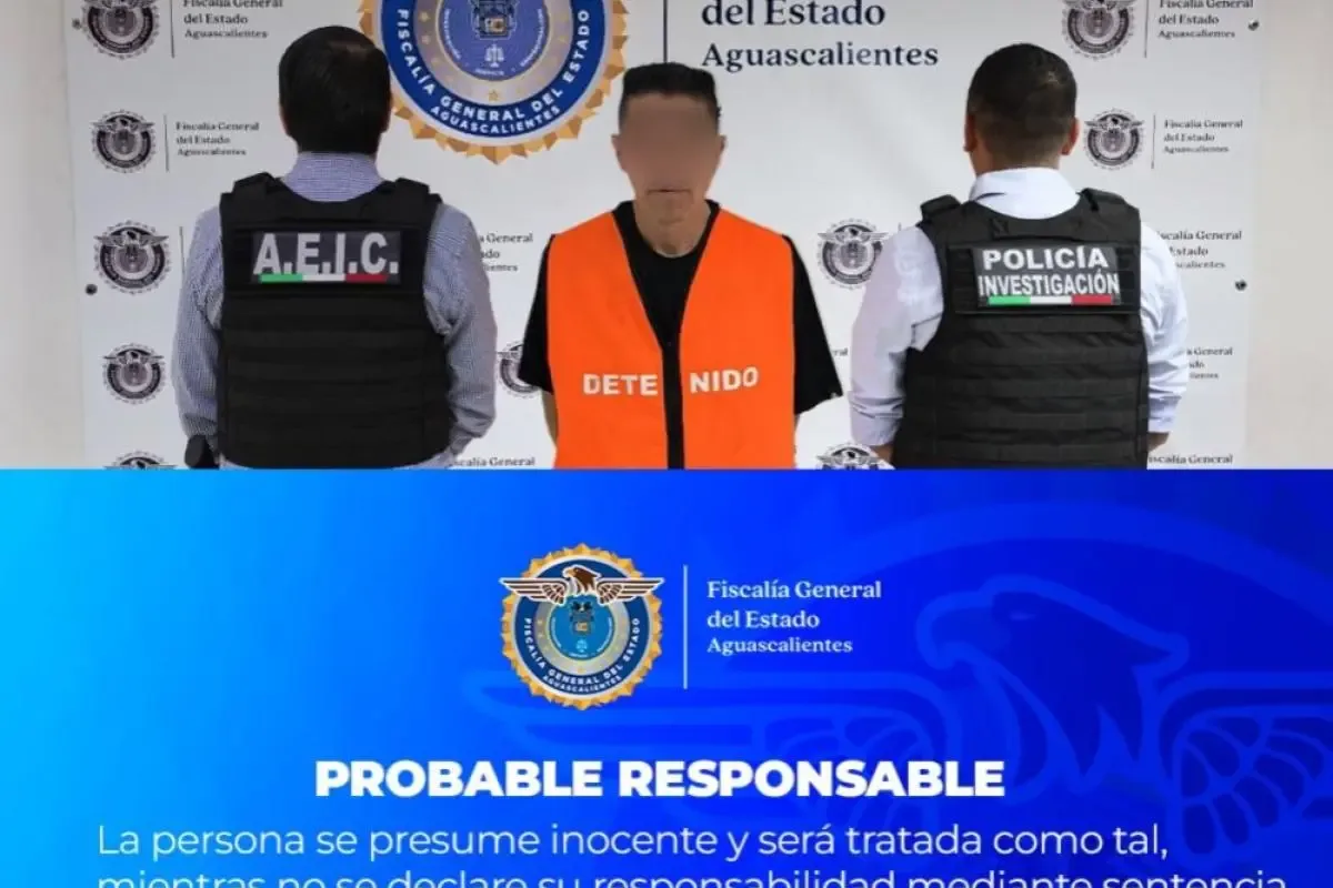 Detención de Sergio “N” por presuntos delitos de maltrato a su esposa.