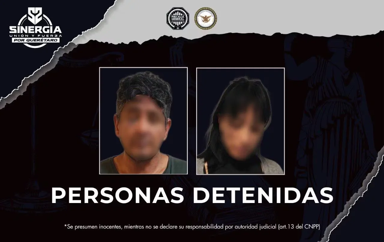 Detención de sospechosos después de una persecución en la carretera de Querétaro.