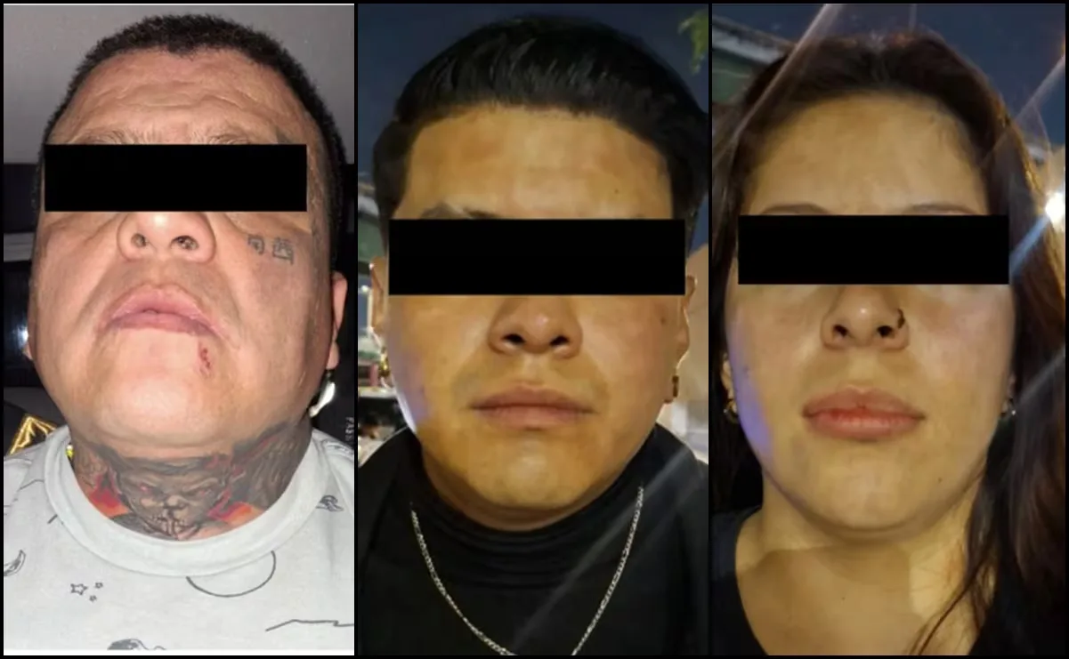 Detención de tres presuntos narcotraficantes en Gustavo A. Madero.