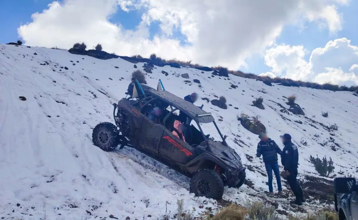 Detención de un conductor por ingresar a área protegida del Nevado de Toluca.