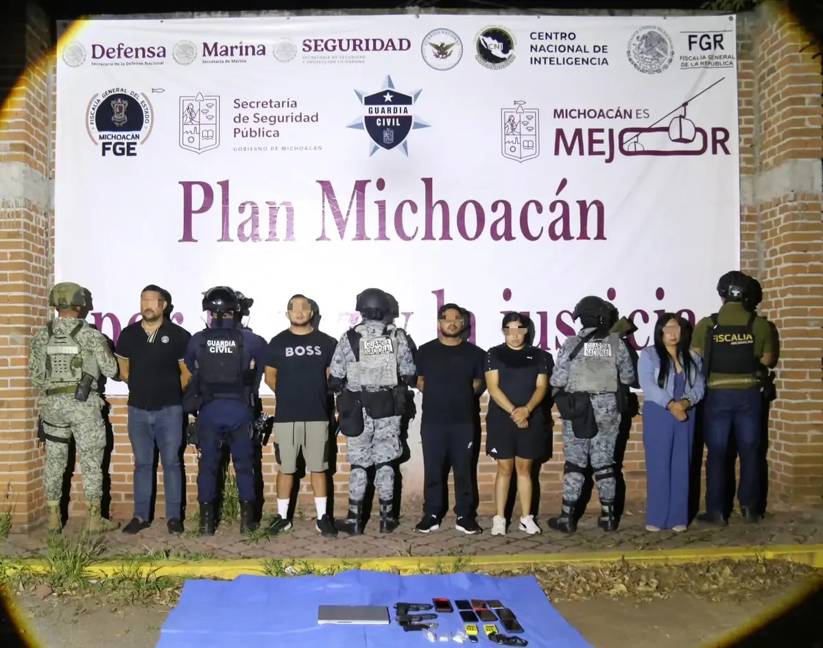 La detención se realizó durante un operativo de vigilancia en la tenencia de San Juan Benito Juárez.