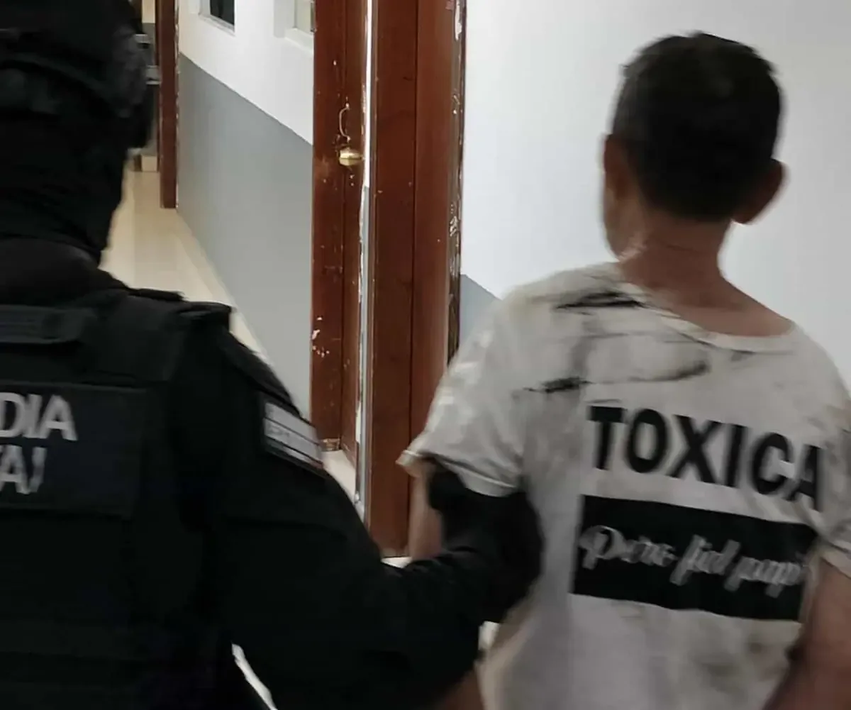 La guardia estatal los alcanzó tras una breve persecución en la calle Aldama.