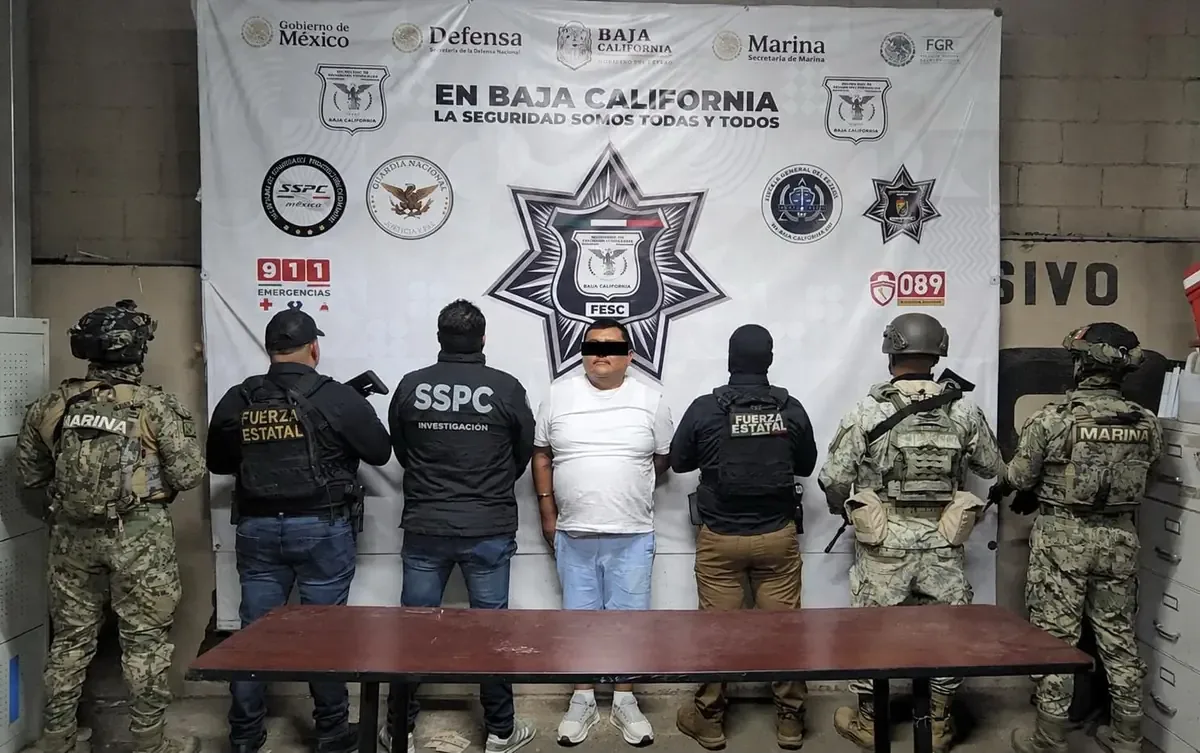 La captura de Israel Leonel Trigueros Muñoz avanza en la lucha contra la delincuencia en Baja California.
