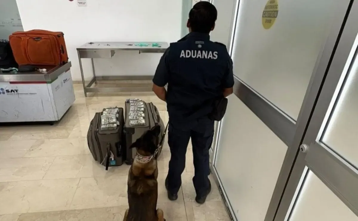 La detención ocurrió durante un operativo de revisión en el Aeropuerto Internacional de Oaxaca.
