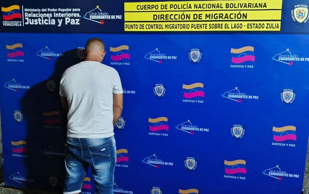 Jonathan Alfonso Quintero, requerido por la justicia venezolana, fue aprehendido en un control migratorio.