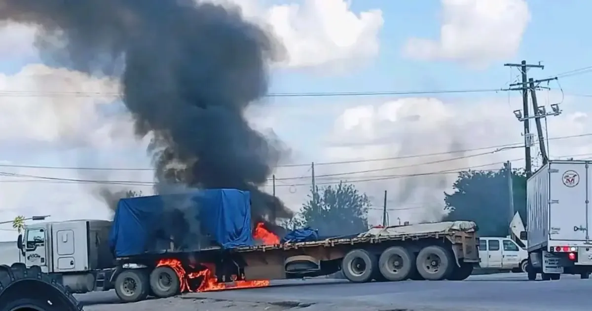 La captura de un líder del crimen organizado genera caos en Matamoros y Río Bravo.