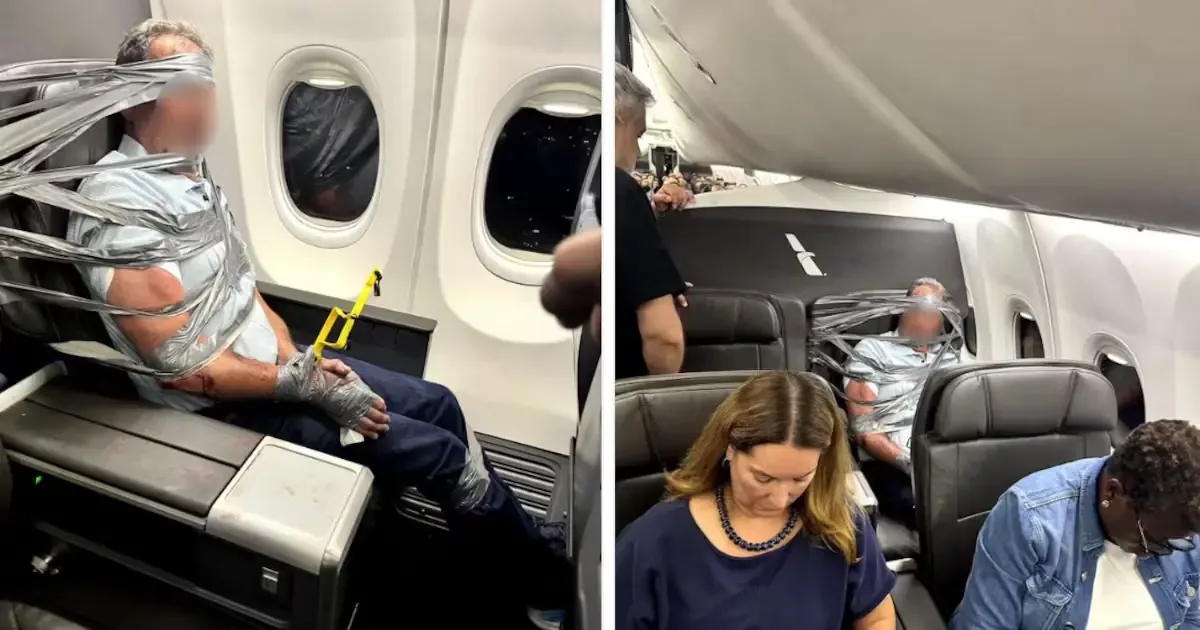 Un hombre fue arrestado después de poner en riesgo la seguridad de los pasajeros en un vuelo.