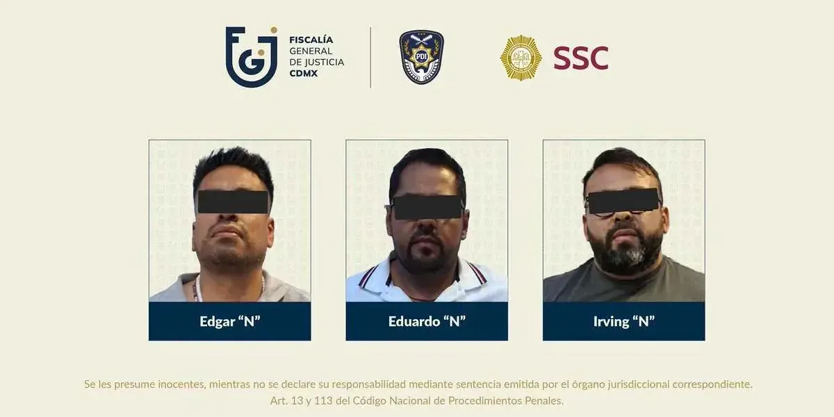 Un operativo de la Secretaría de Seguridad Ciudadana da como resultado la detención de tres hombres en posesión de drogas y un arma.